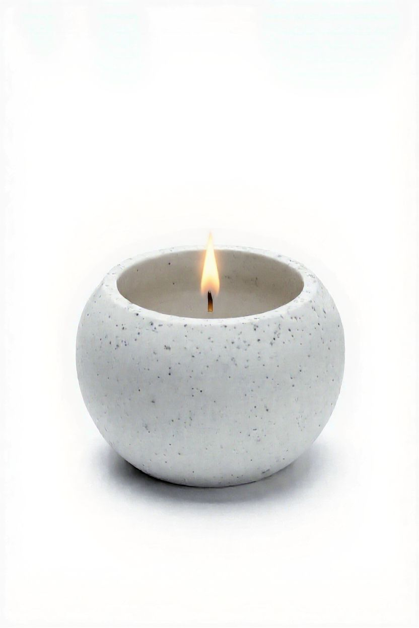 Large Palm Vessel with Soy Scented Candle